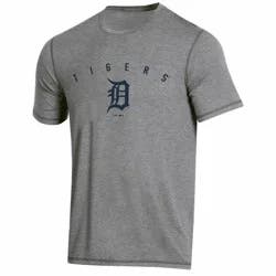 MLB Detroit Tigers Men's Gray Athletic Performance T-Shirt - M