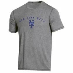 MLB New York Mets Men's Gray Athletic Performance T-Shirt - XL