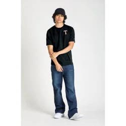 MLB Texas Rangers Men's Champion Black Heavyweight T-Shirt - S