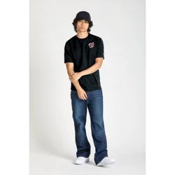 MLB Washington Nationals Men's Champion Black Heavyweight T-Shirt - XL