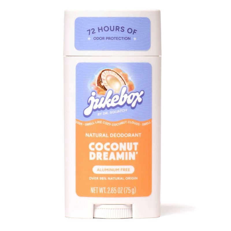 slide 1 of 8, Jukebox Deodorant - Coconut - 2.65oz: Solid, Under Arm, Fresh Scent, 2.65 oz