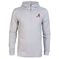 NCAA Alabama Crimson Men's 3/4 Zip Sweatshirt with Hood - S