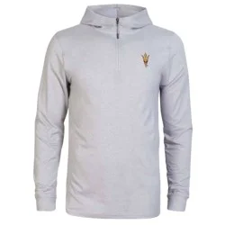 NCAA Arizona State Sun Devils Men's 3/4 Zip Sweatshirt with Hood - XXL