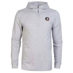 NCAA Florida State Seminoles Men's 3/4 Zip Sweatshirt with Hood - L