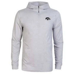 NCAA Iowa Hawkeyes Men's 3/4 Zip Sweatshirt with Hood - S