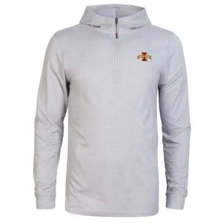 NCAA Iowa State Cyclones Men's 3/4 Zip Sweatshirt with Hood - M