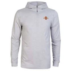 NCAA Iowa State Cyclones Men's 3/4 Zip Sweatshirt with Hood - M
