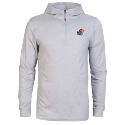 NCAA Kansas Jayhawks Men's 3/4 Zip Sweatshirt with Hood - XL