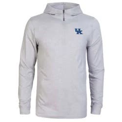 NCAA Kentucky Wildcats Men's 3/4 Zip Sweatshirt with Hood - XXL