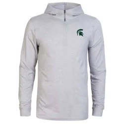 NCAA Michigan State Spartans Men's 3/4 Zip Sweatshirt with Hood - M