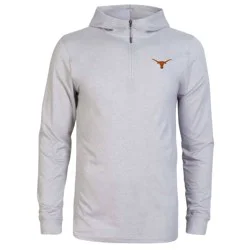 NCAA Texas Longhorns Men's 3/4 Zip Sweatshirt with Hood - S