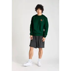 NCAA Miami Hurricanes Men's Champion Crew Neck Sweatshirt - M