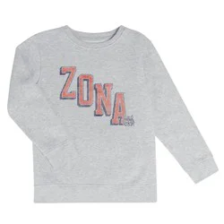 NCAA Arizona Wildcats Boys' Ash Crew Neck Fleece Sweatshirt - S