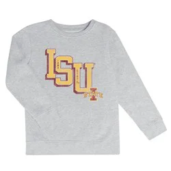 NCAA Iowa State Cyclones Boys' Ash Crew Neck Fleece Sweatshirt - XS