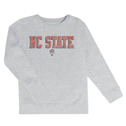 NCAA NC State Wolfpack Boys' Ash Crew Neck Fleece Sweatshirt - M
