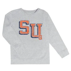 NCAA Syracuse Orange Boys' Ash Crew Neck Fleece Sweatshirt - XL