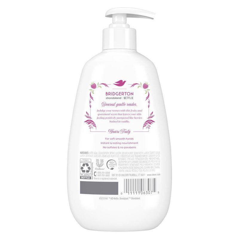 slide 2 of 8, Dove Beauty Limited Edition Bridgerton Liquid Hand Wash - Raspberry Rendezvous - Raspberry and Vanilla Scent - 12 fl oz, 12 fl oz