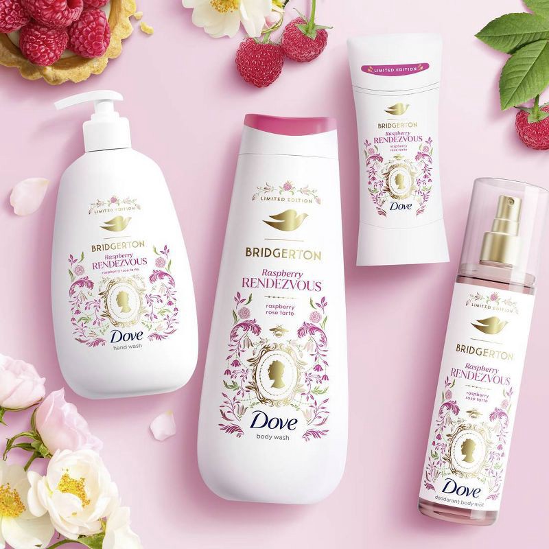 slide 8 of 8, Dove Beauty Limited Edition Bridgerton Liquid Hand Wash - Raspberry Rendezvous - Raspberry and Vanilla Scent - 12 fl oz, 12 fl oz