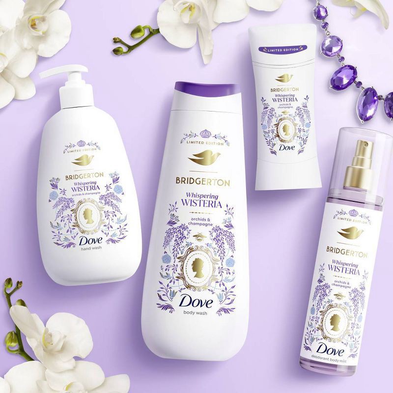 slide 8 of 8, Dove Beauty Limited Edition Bridgerton Liquid Hand Wash - Whispering Wisteria - Orchids & Champagne Scent - 12 fl oz, 12 fl oz