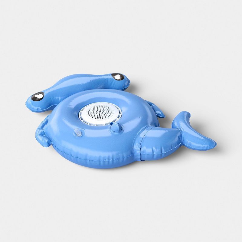 slide 1 of 4, Inflatable Floating Portable Speaker Shark - Sun Squad™, 1 ct