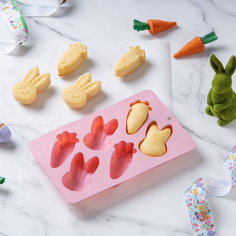 slide 2 of 5, Cook With Color Easter Silicone Cake Pan, 1 ct