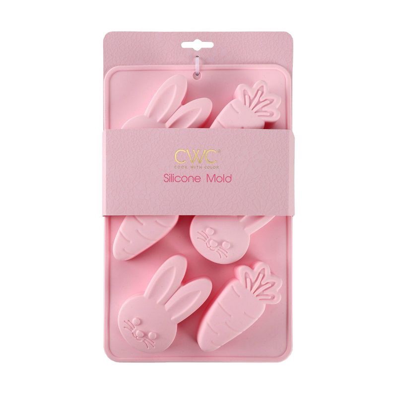 slide 4 of 5, Cook With Color Easter Silicone Cake Pan, 1 ct