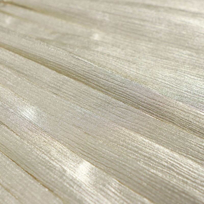 slide 7 of 10, Owillo® Girls' Foil Pleated Skirt - Gold S, 1 ct