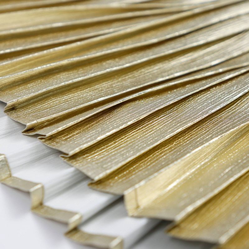 slide 9 of 10, Owillo® Girls' Foil Pleated Skirt - Gold M, 1 ct