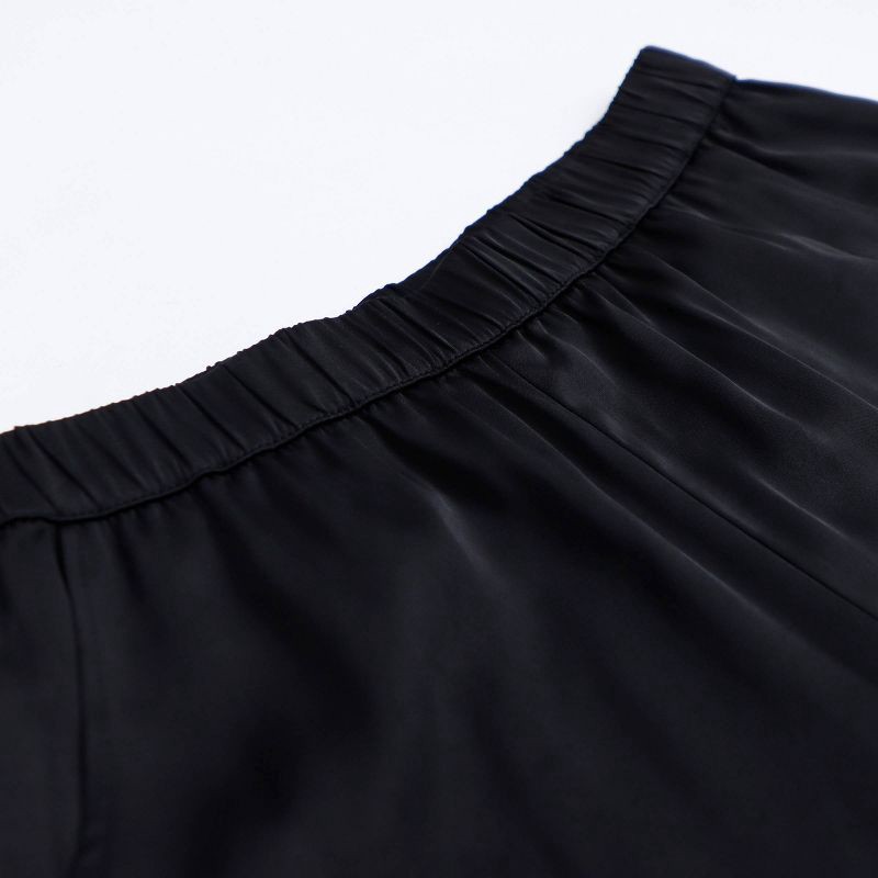 slide 3 of 11, Owillo® Girls' Satin Parachute Pants - Black S, 1 ct