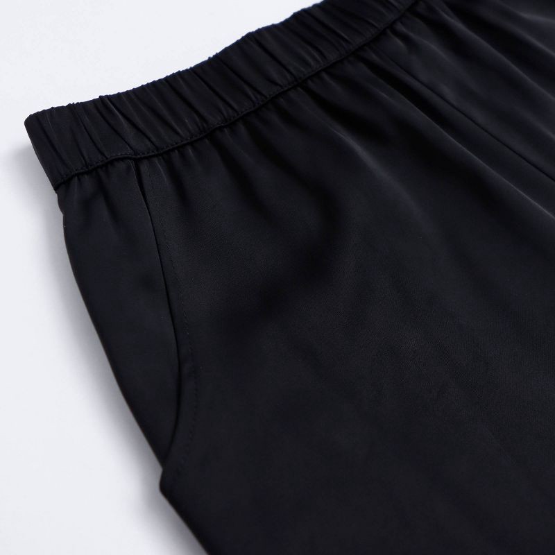 slide 5 of 11, Owillo® Girls' Satin Parachute Pants - Black S, 1 ct