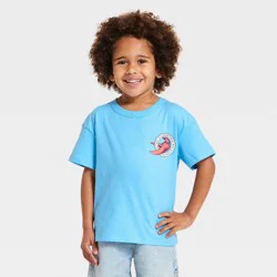 Toddler Boys' Lobster Oversized T-Shirt - Cat & Jack™ Blue 5T