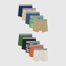 Hanes Toddler Boys' 10pk Stretch Cotton Boxer Briefs - 4T-5T