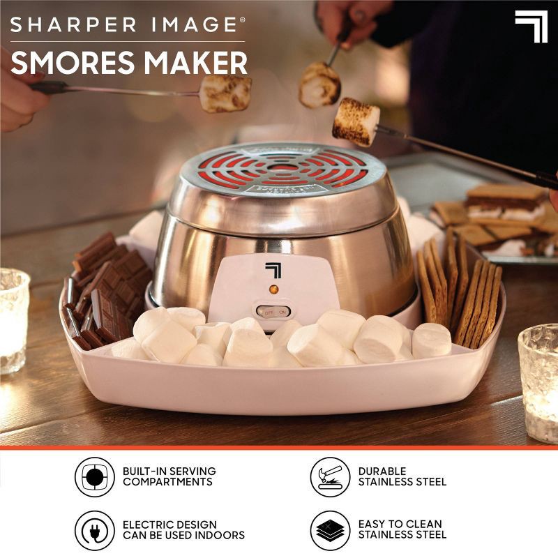 slide 2 of 8, Sharper Image 5pc S'mores Maker White, 5 ct