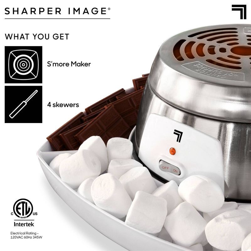 slide 5 of 8, Sharper Image 5pc S'mores Maker White, 5 ct
