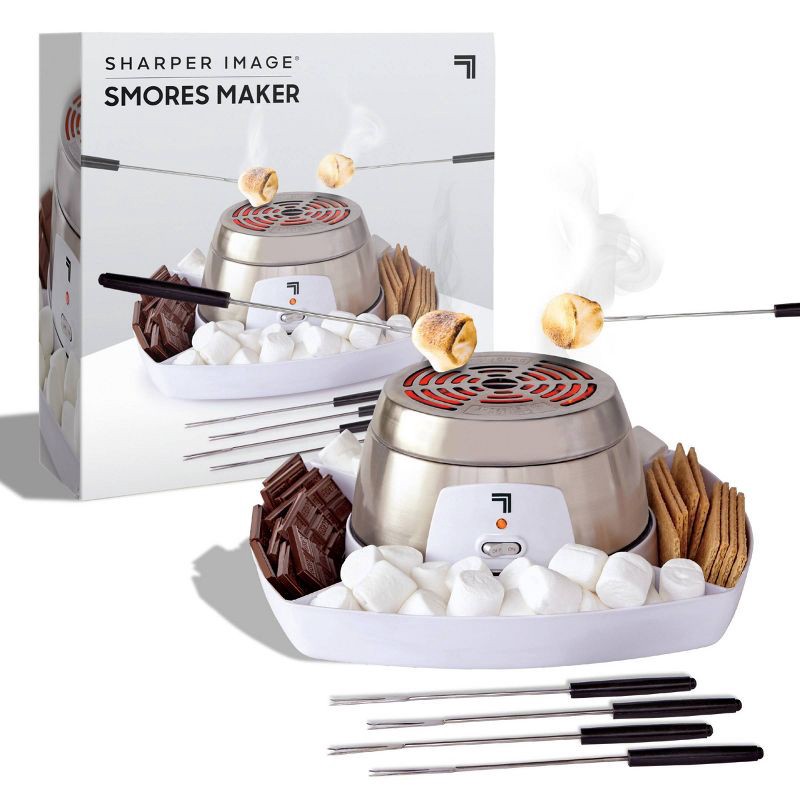 slide 1 of 8, Sharper Image 5pc S'mores Maker White, 5 ct