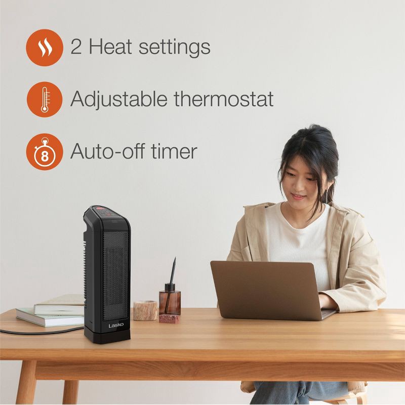 slide 10 of 12, Lasko Digital Ceramic Tower Heater with Remote Control CT16670, 1 ct