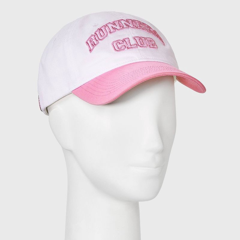 slide 2 of 4, Runners Club Baseball Hat - All In Motion™ Light White/Pink, 1 ct