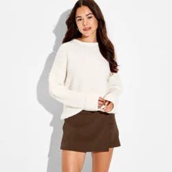 Women's Mini A-Line Skirt - Wild Fable™ Brown XL