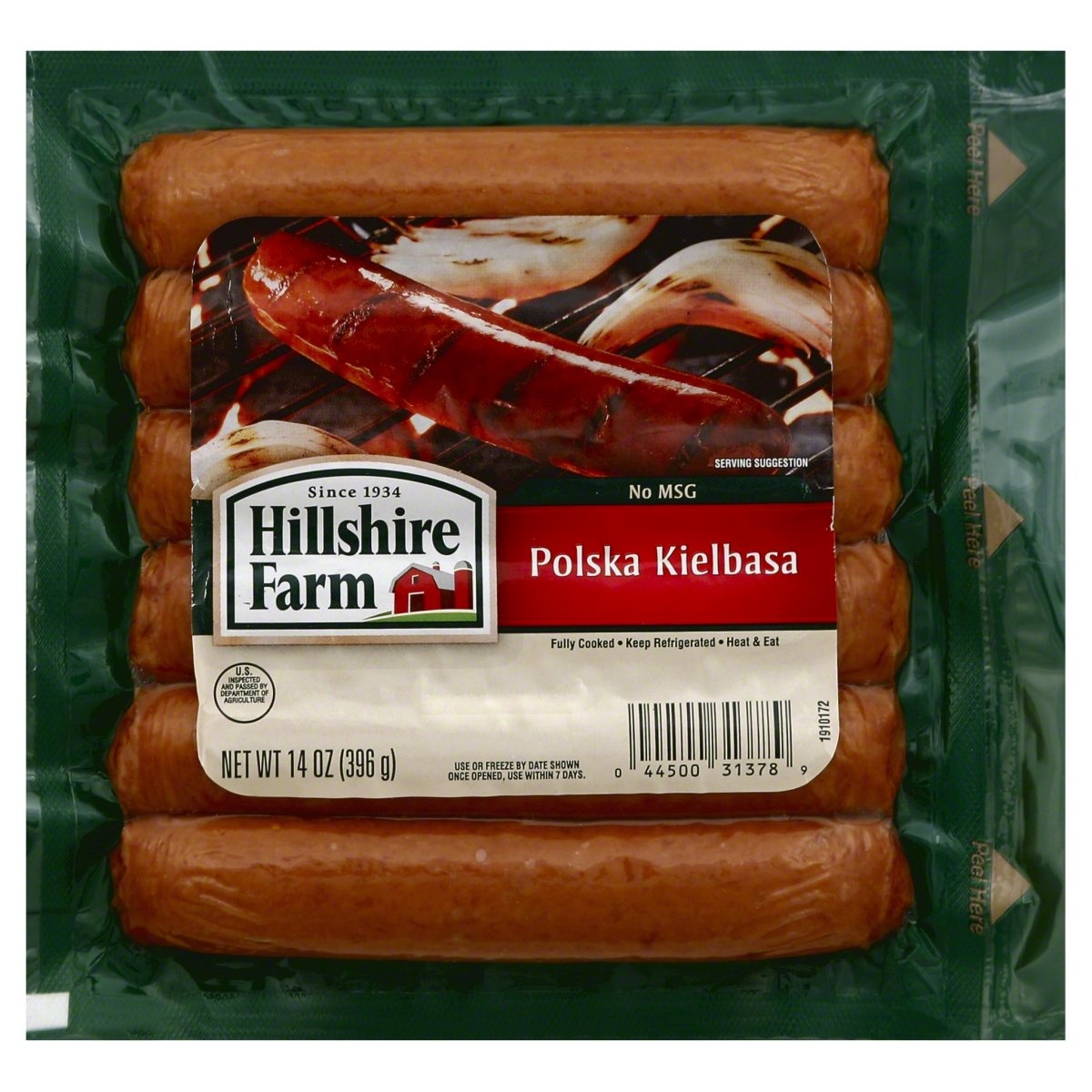 slide 1 of 1, Hillshire Farm Smoked Sausage Polska Kielbasa Links, 14 oz