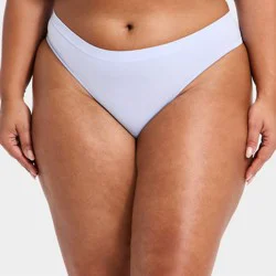 Women's Seamless Thong Underwear - Auden™ Blue 3X