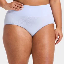Women's Seamless High-Rise Briefs Underwear - Auden™ Blue XXL