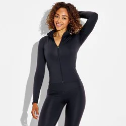 Women's ButterBliss Full Zip Jacket - Wild Fable™ Slate Black S