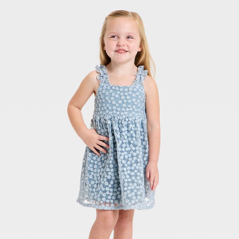 cat and jack blue dress Target Cat & Jack Girls' Tiered Sleeveless Woven Maxi Dress