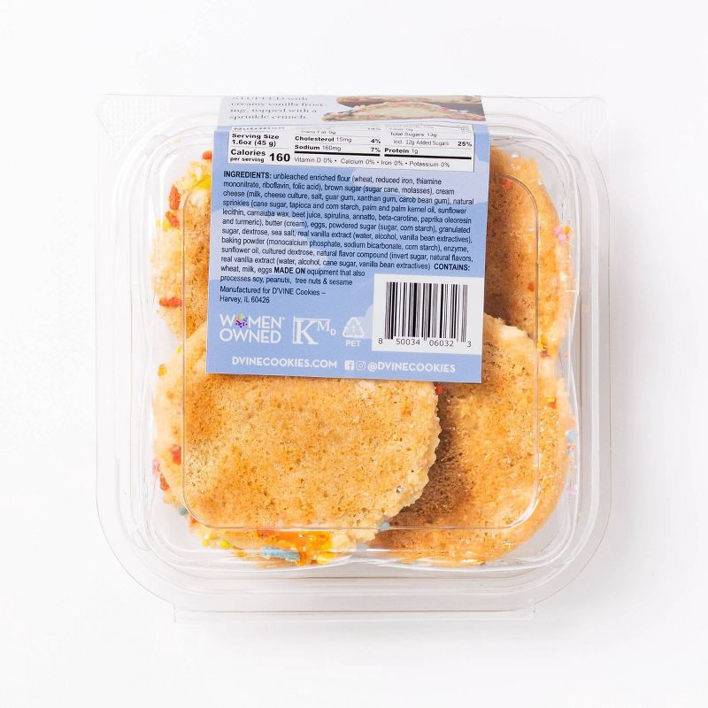 slide 2 of 4, D'Vine Cookies Stuffed Birthday Cake Bites - 8oz, 8 oz