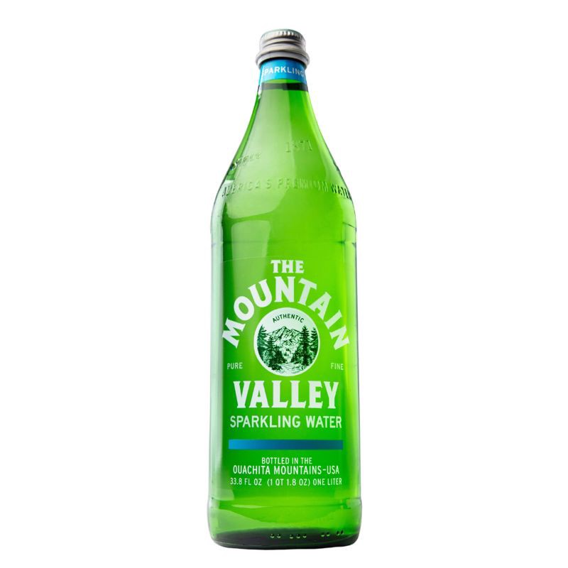 slide 1 of 6, Mountain Valley Spring Water, Sparkling - 1L Glass Bottle, 1 liter