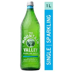 Mountain Valley Spring Water, Sparkling - 1L Glass Bottle