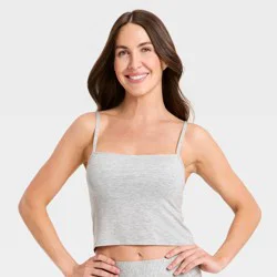 Women's Cloud Knit Cami Bra Top - Auden™ Heather Gray XS