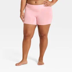 Women's Cloud Knit Boxer Briefs Underwear - Auden™ Light Pink XXL