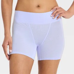 Women's Cloud Knit Boxer Briefs Underwear - Auden™ Light Blue M