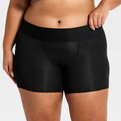 Women's Cloud Knit Boxer Briefs Underwear - Auden™ Black XXL